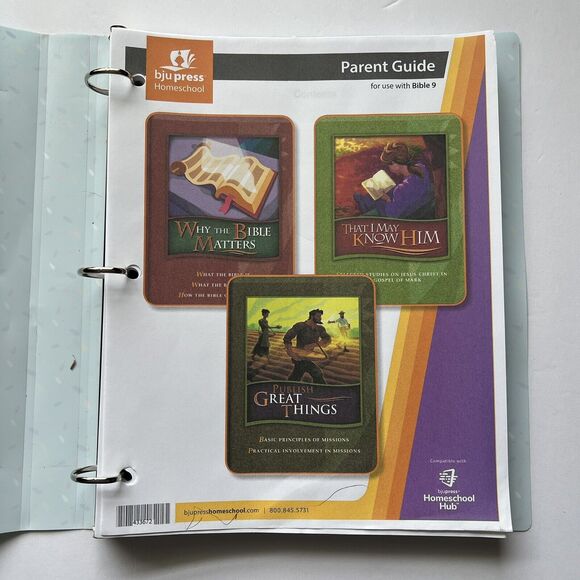 BJU Press Homeschool Curriculum Story Of The Old Testament Parent Guide Bible 9 - Picture 1 of 7
